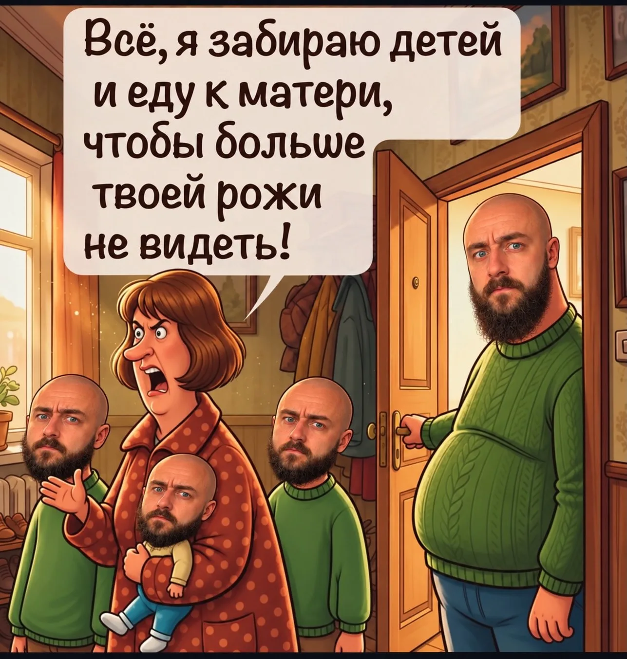 Поздно!  генетика все решила🤣